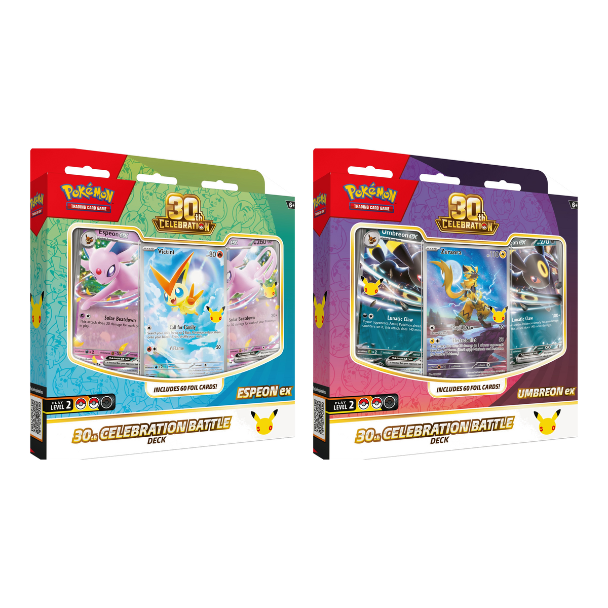 Pokémon TCG 30th Celebration Battle Deck — Espeon ex and Umbreon ex