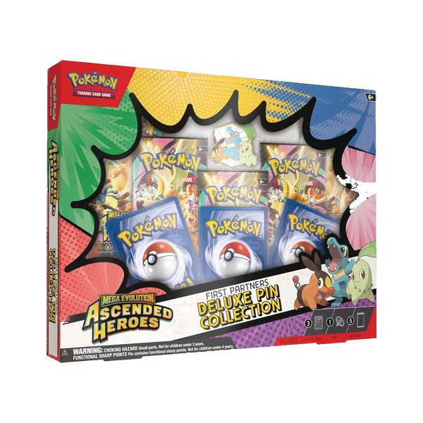 Pokémon TCG Ascended Heroes First Partners Deluxe Pin Collection, sealed