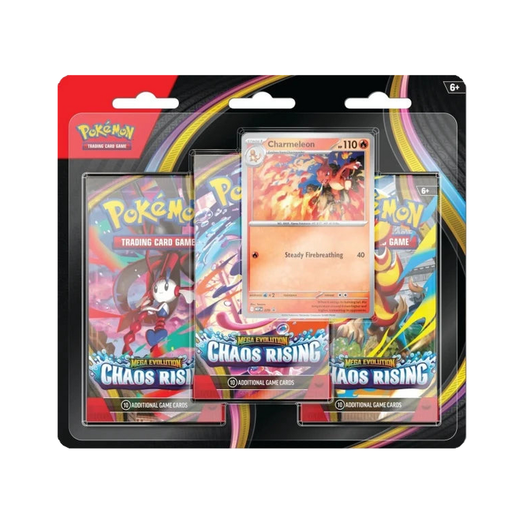 Pokémon TCG: Mega Evolution Chaos Rising 3-Pack Blister