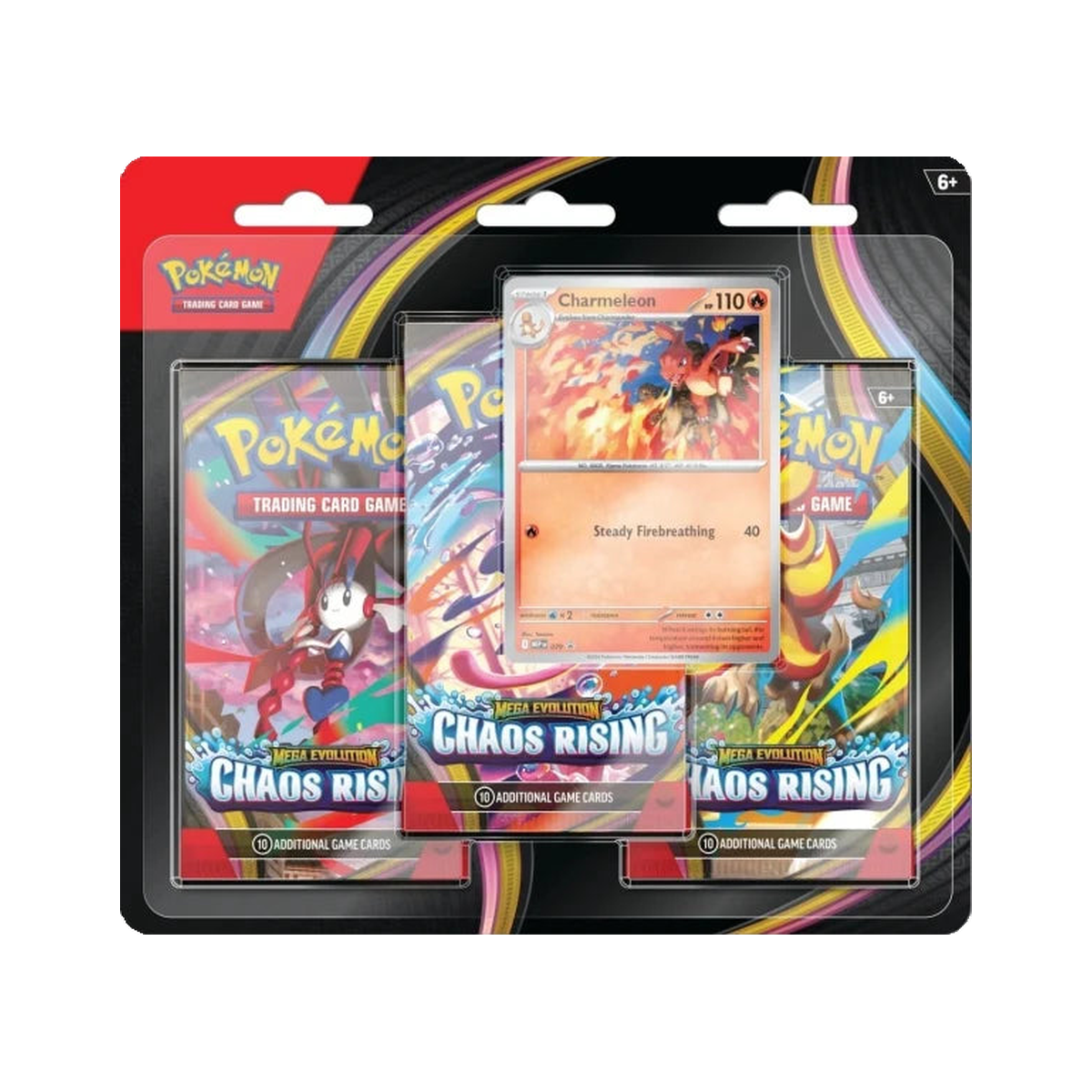 Pokémon TCG: Mega Evolution Chaos Rising 3-Pack Blister