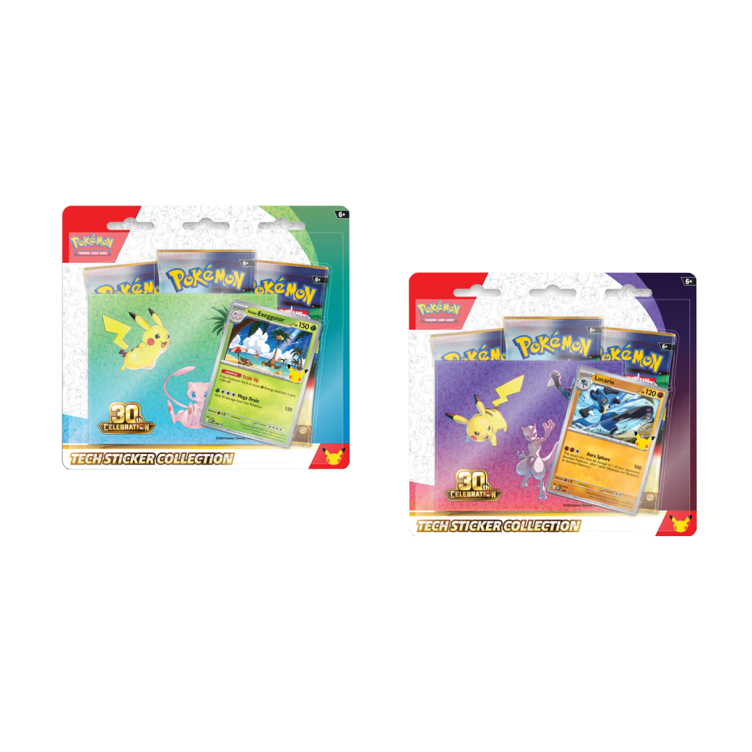 Pokemon TCG 30th Celebration Tech Sticker Collection, sealed