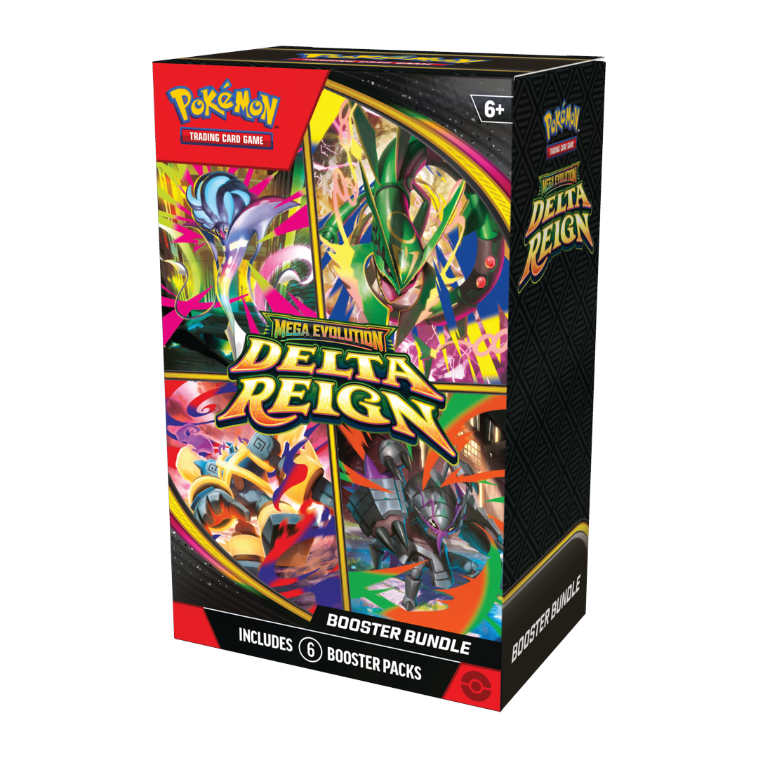 Pokémon TCG Mega Evolution Delta Reign Booster Bundle, sealed bundle of 6 booster packs