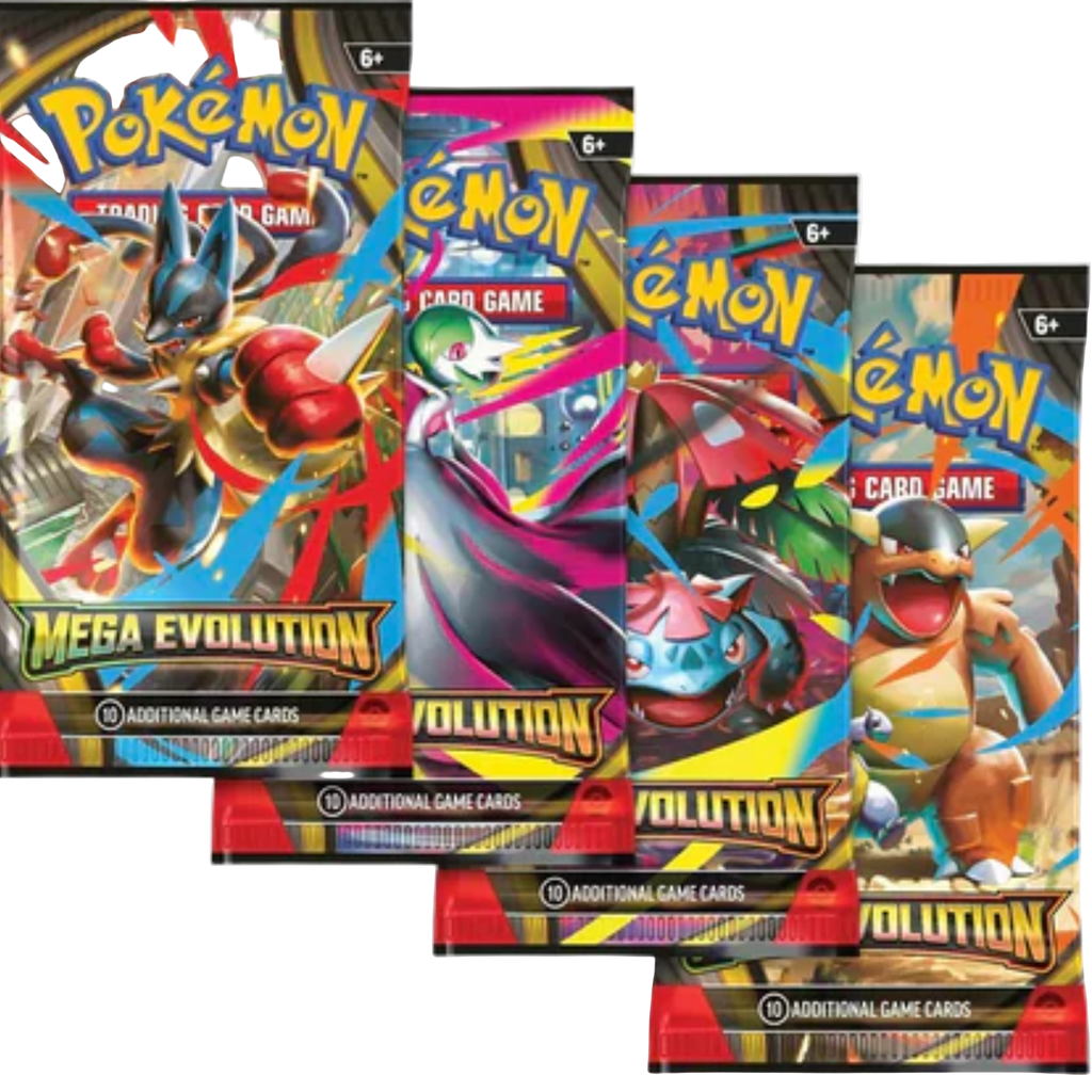 Pokemon TCG Mega Evolution booster pack artwork