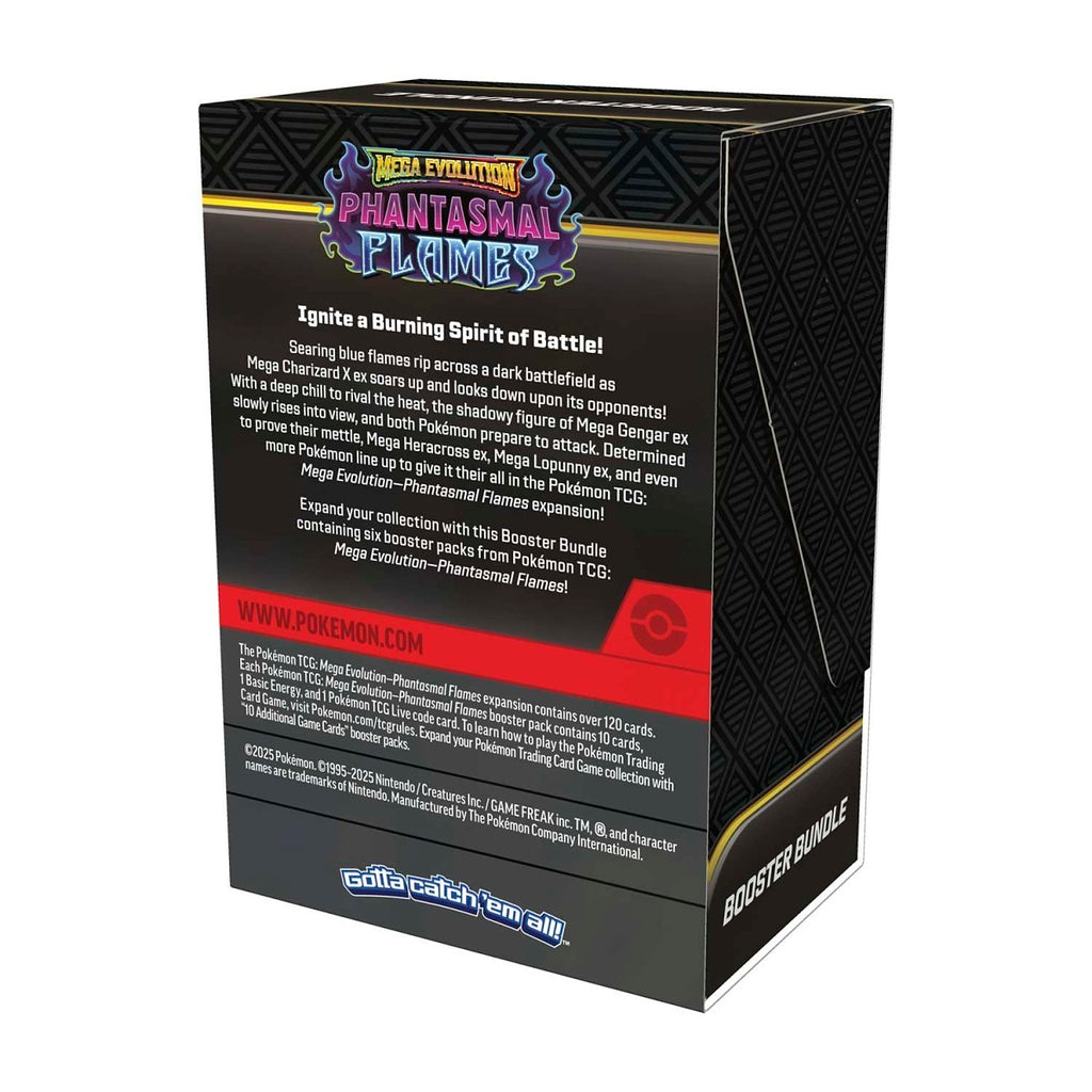 Phantasmal Flames Booster Bundle, reverse of pack