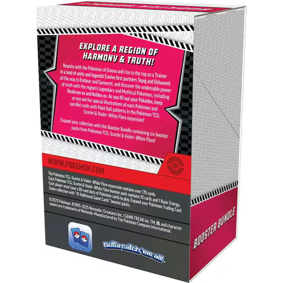 White Flare Booster Bundle, reverse of pack