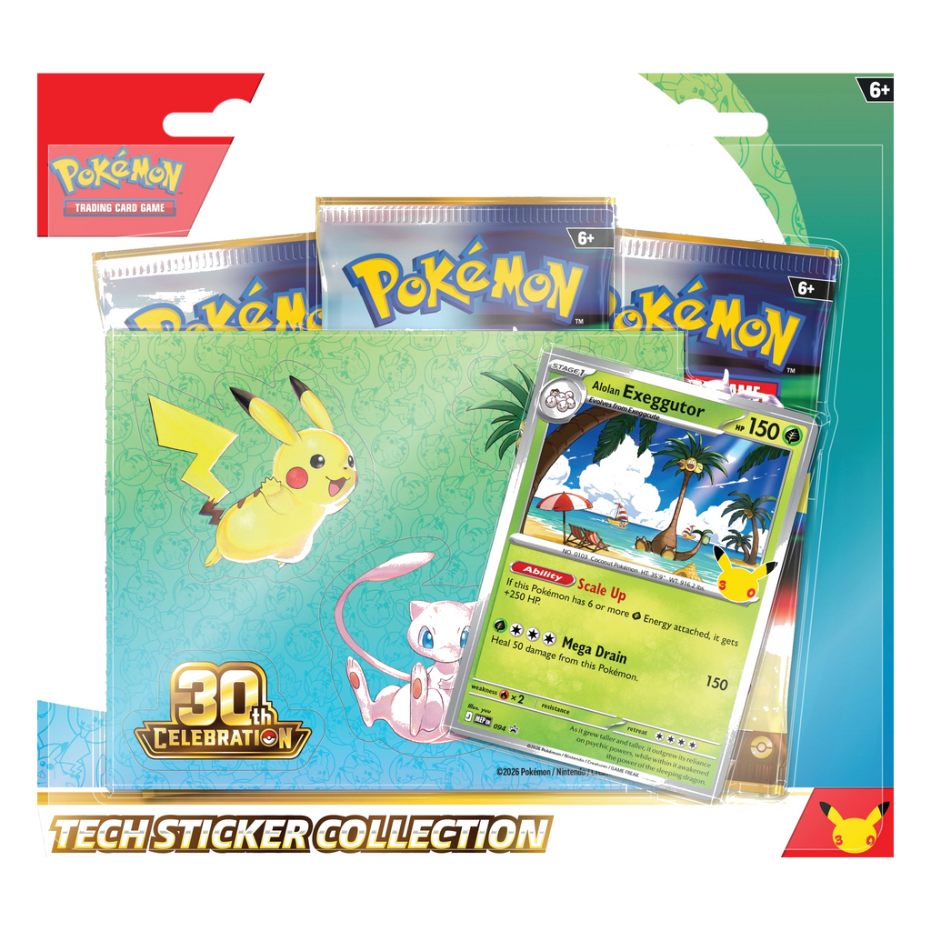 Pokémon TCG 30th Celebration Tech Sticker Collection — Alolan Exeggutor