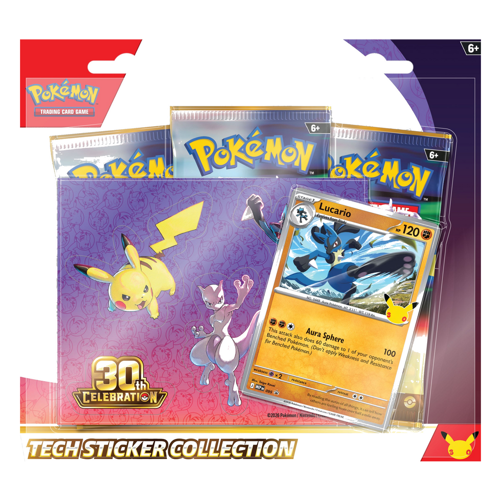 Pokémon TCG 30th Celebration Tech Sticker Collection — Lucario