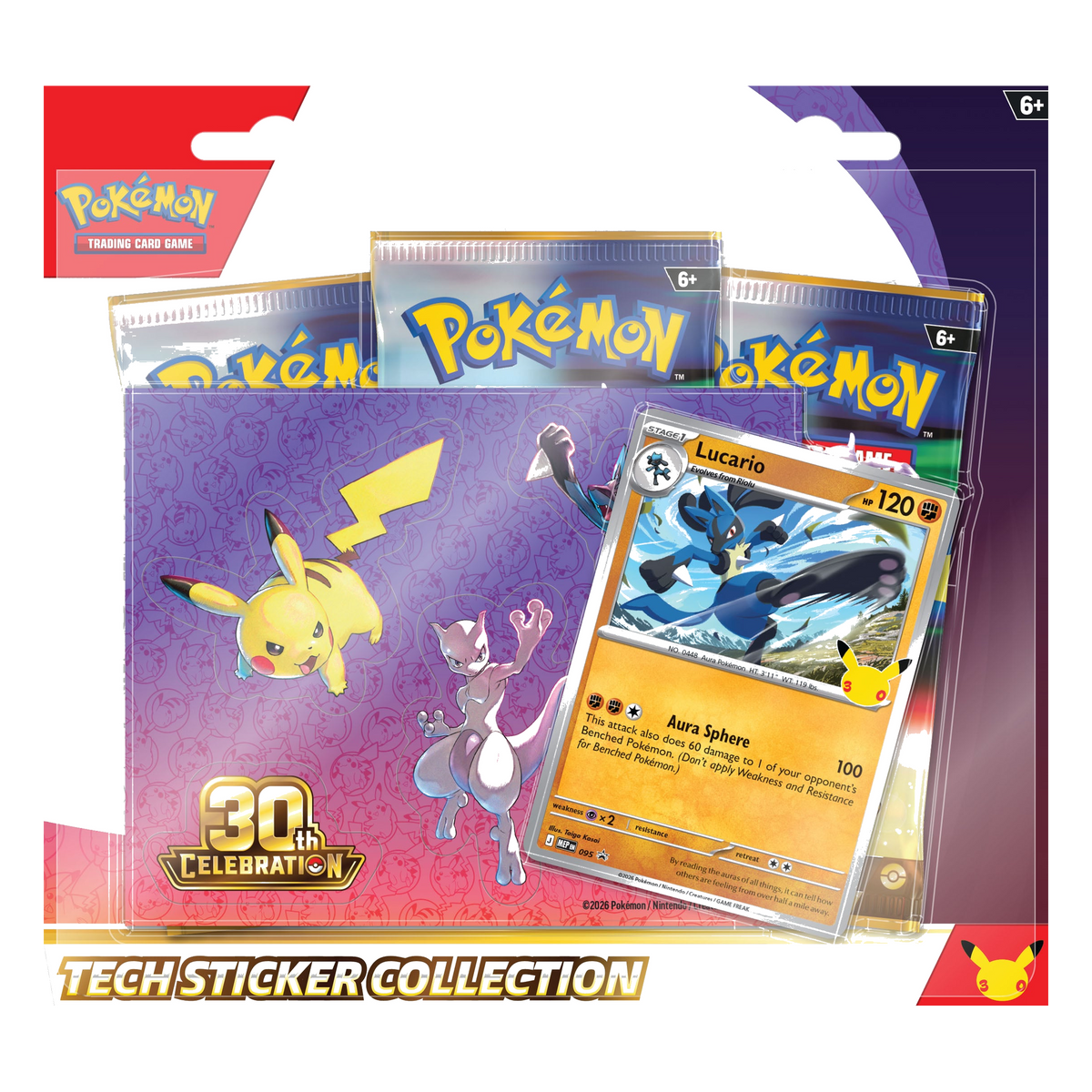 Pokémon TCG 30th Celebration Tech Sticker Collection — Lucario